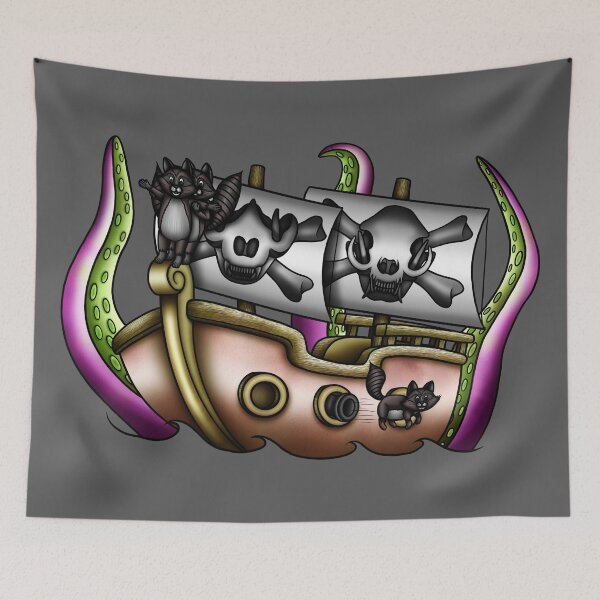Item preview, Spoopy Ghost Ship designed and sold by PandamoniumArt.