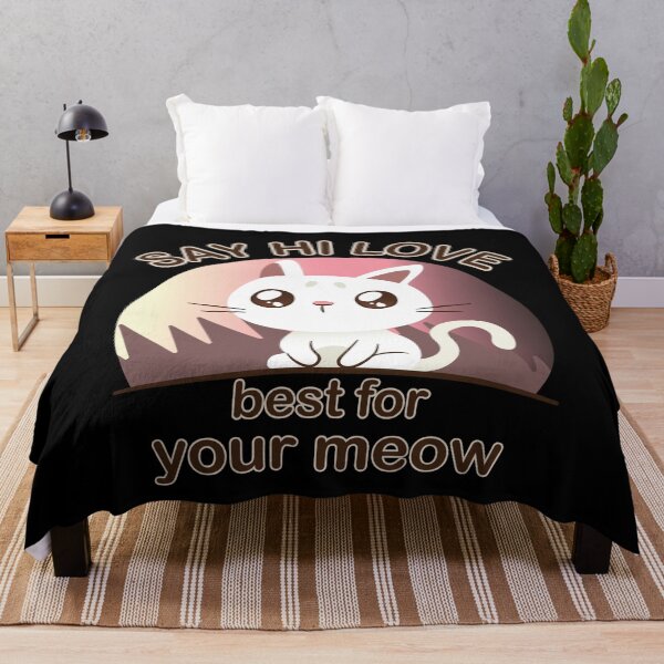 Item preview, cat say hi love cat need owner love designed and sold by onzpacesdesign.