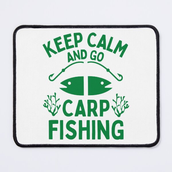 Item preview, Keep Calm And Go Carp Fishing - Funny Fishing Sayings designed and sold by chetan786.