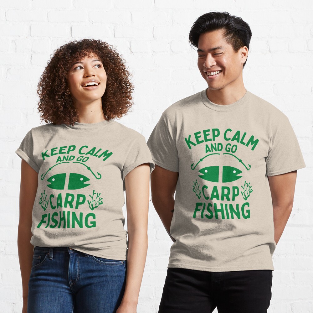 Keep Calm And Go Carp Fishing - Funny Fishing Sayings Kids T-Shirt for  Sale by chetan786