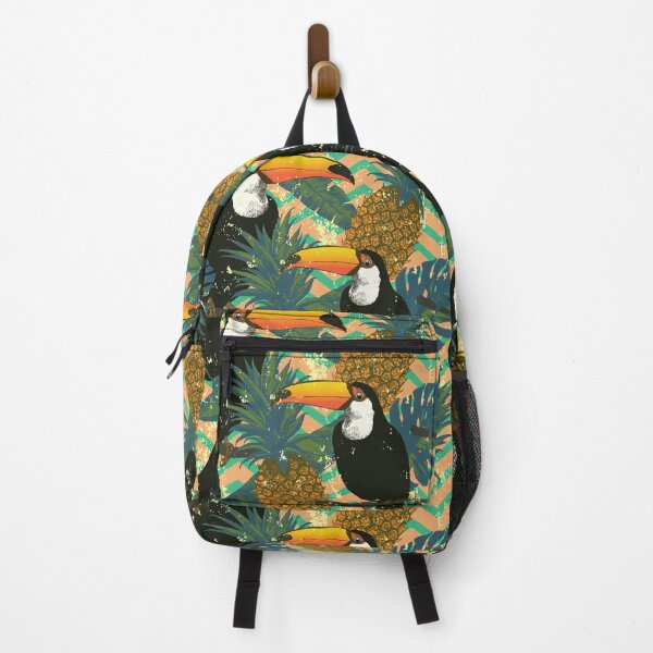 Item preview, Toucans on zigzag background designed and sold by MobertsonArt.
