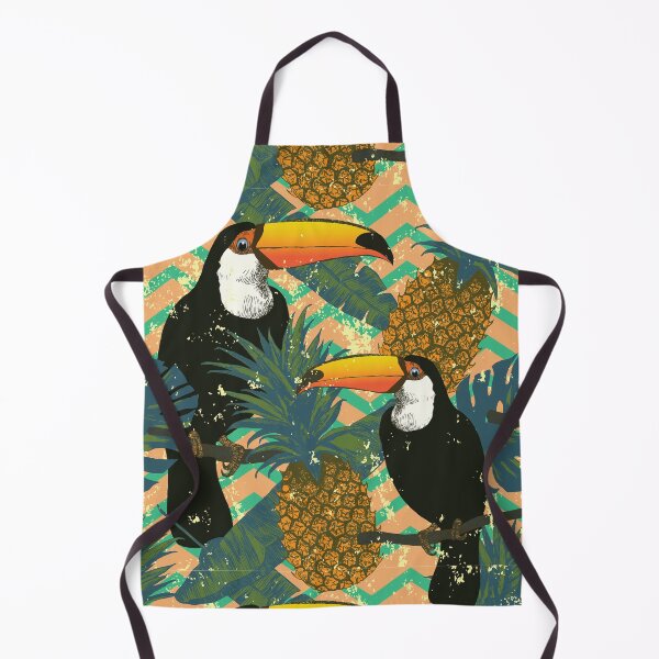 Item preview, Toucans on zigzag background designed and sold by MobertsonArt.