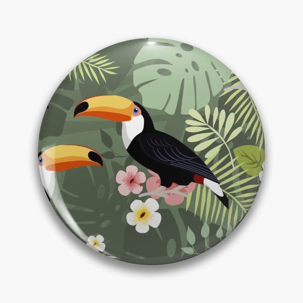 Item preview, Toucan tropical seamless designed and sold by MobertsonArt.