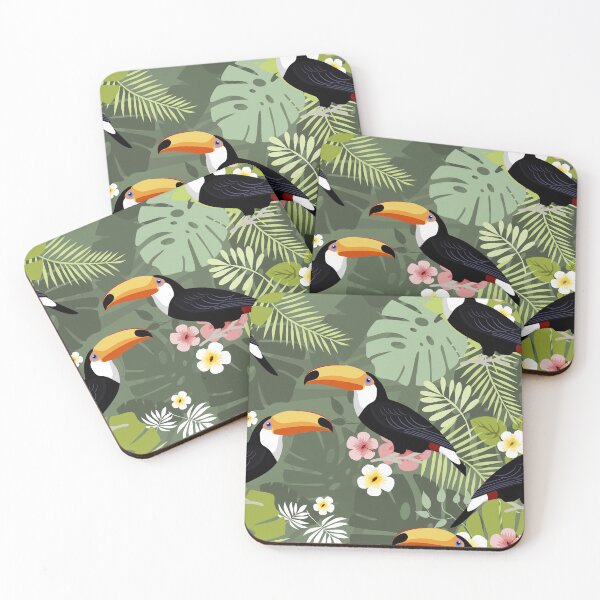 Item preview, Toucan tropical seamless designed and sold by MobertsonArt.