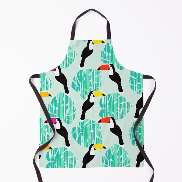 Item preview, Toucan retro texture with palm designed and sold by MobertsonArt.