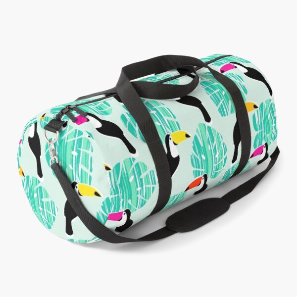 Item preview,  Toucan retro texture with palm designed and sold by MobertsonArt.