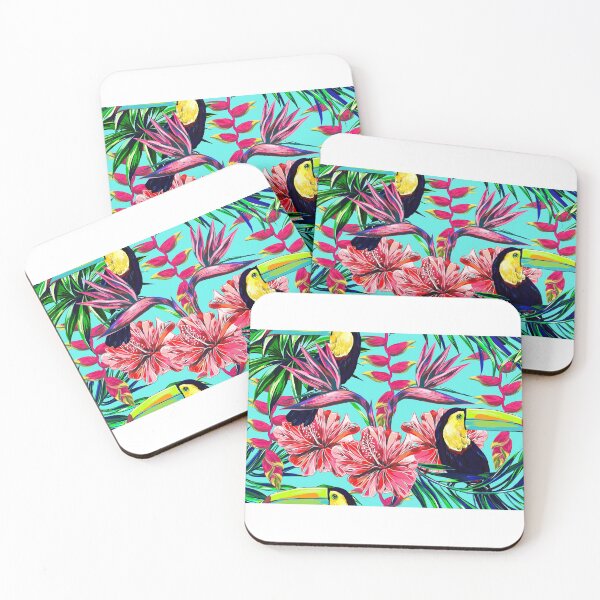Item preview, Toucan Hibiscus Flower  designed and sold by MobertsonArt.