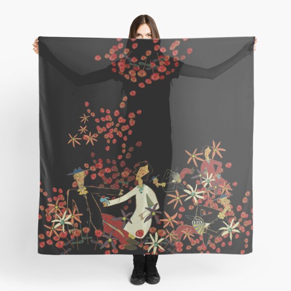 Parade of Lovers - Cherries on Black Scarf
