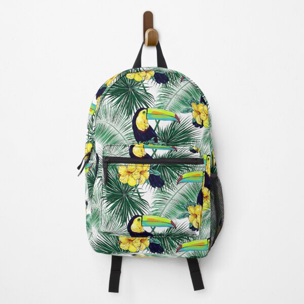 Item preview, Beautiful toucan birds and hibiscus tropical designed and sold by MobertsonArt.