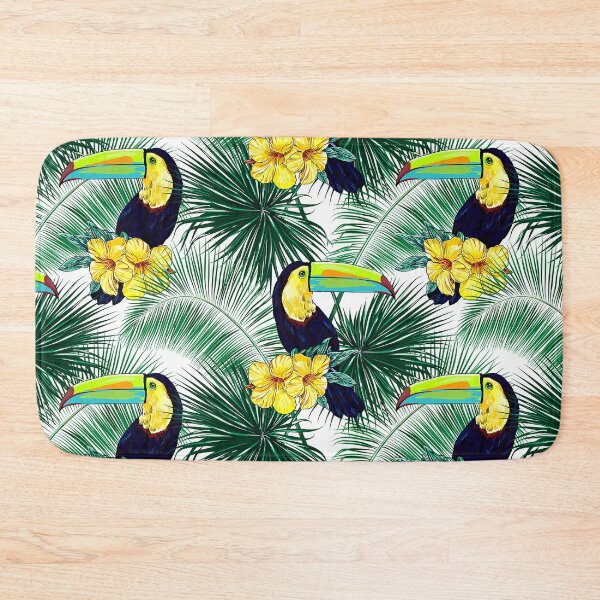 Item preview, Beautiful toucan birds and hibiscus tropical designed and sold by MobertsonArt.