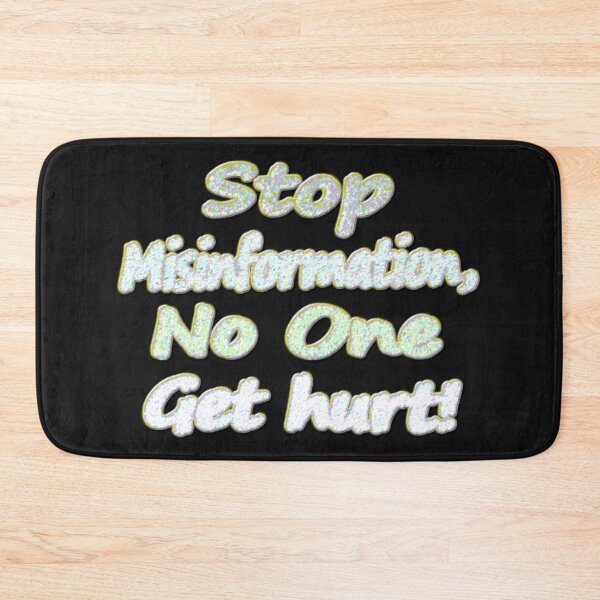 Item preview, Beautiful Artwork Design About "Stop Misinformation". Buy Now! designed and sold by Health And Fitness Posts e-Store.