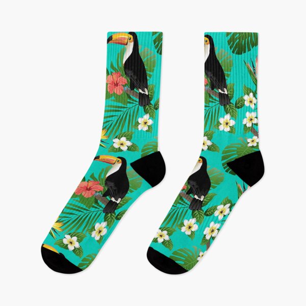 Item preview, Tropical birds and palm leaves designed and sold by MobertsonArt.