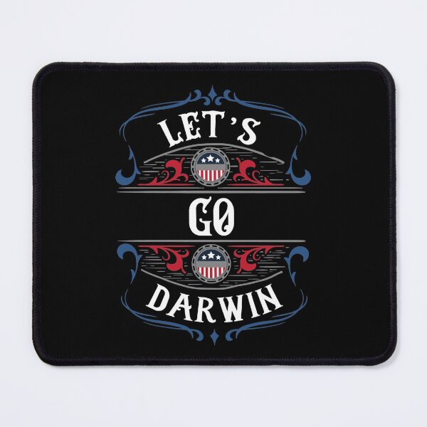 Item preview, Let's Go Darwin, Funny Sarcastic Vintage Design With American Flag designed and sold by HermoTees.