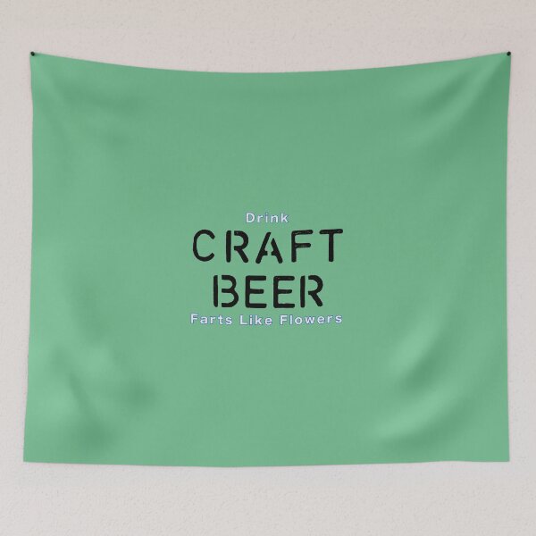 Item preview, Drink Craft Beer and Fart Flowers designed and sold by JenGo Creative.