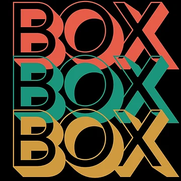 Artwork thumbnail, Box Box Box by F1TwoTee