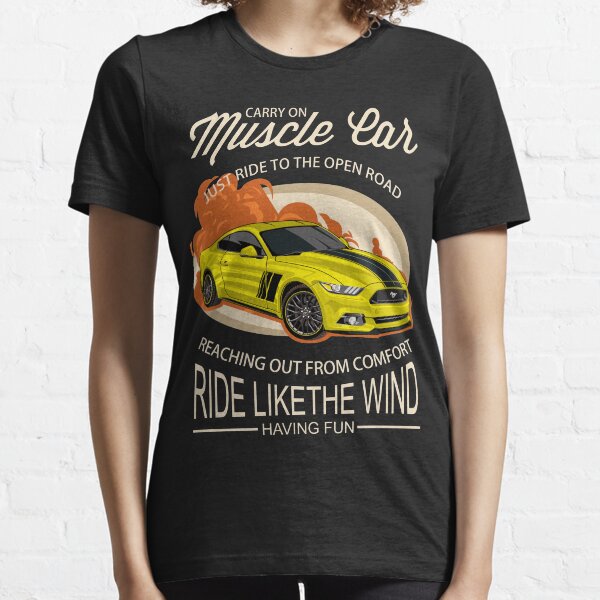 Item preview, ford mustang Muscle car vintage Yellow  designed and sold by viralstudio.