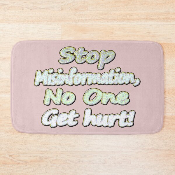 Item preview, Beautiful Artwork Design About "Stop Misinformation". Buy Now designed and sold by Health And Fitness Posts e-Store.
