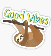 Sloth Good Vibes Sticker