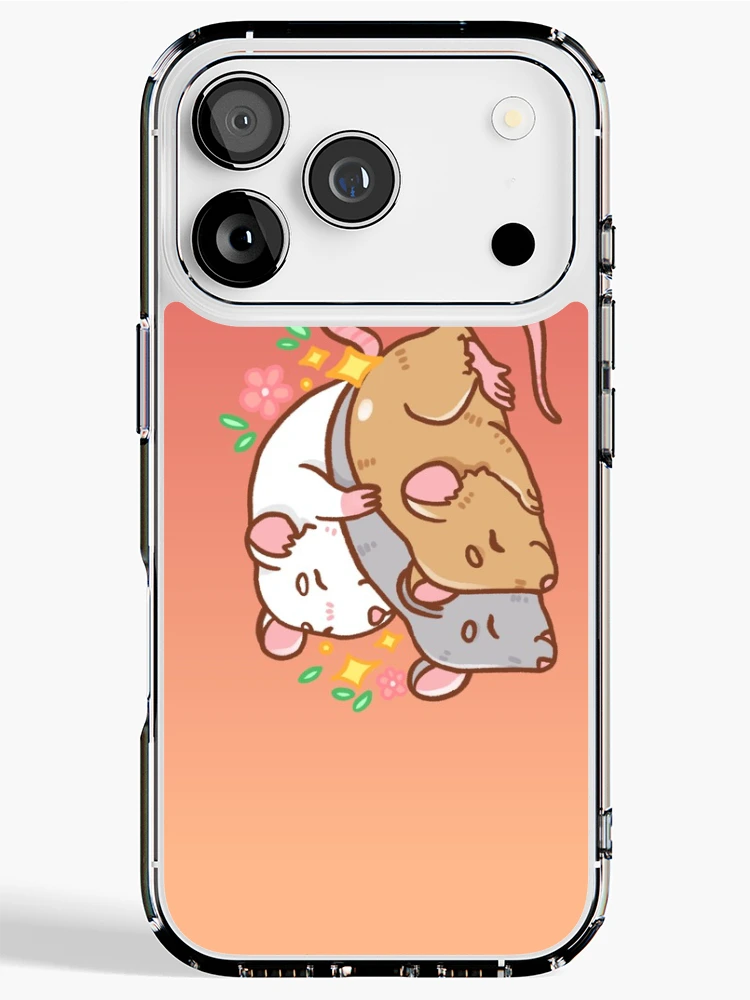 Thumbnail 1 of 5, iPhone Case, Sleepy Rats designed and sold by CodeRatto.