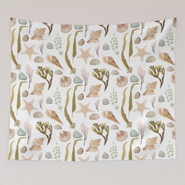 Item preview, Seashells Beachcomber  designed and sold by WildAliceArt.