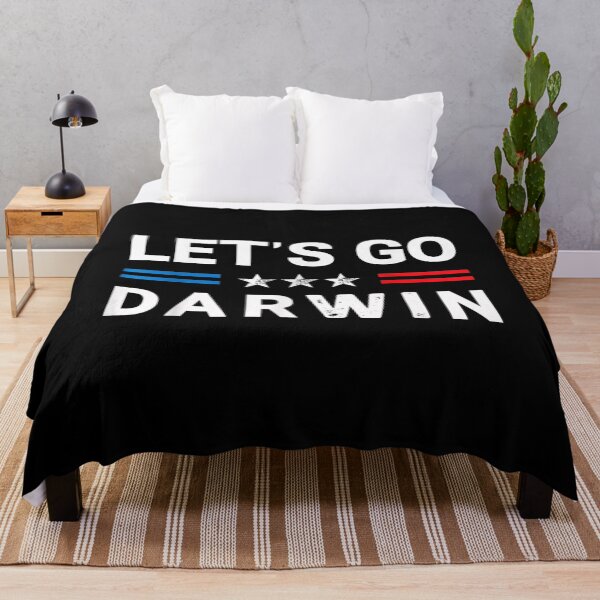 Item preview, Let's Go Darwin Funny Sarcastic Vinatge US Flag Graphic designed and sold by willielmack.