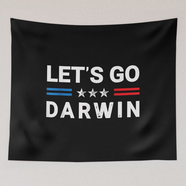 Item preview, Let's Go Darwin Funny Sarcastic Vinatge US Flag Graphic designed and sold by willielmack.