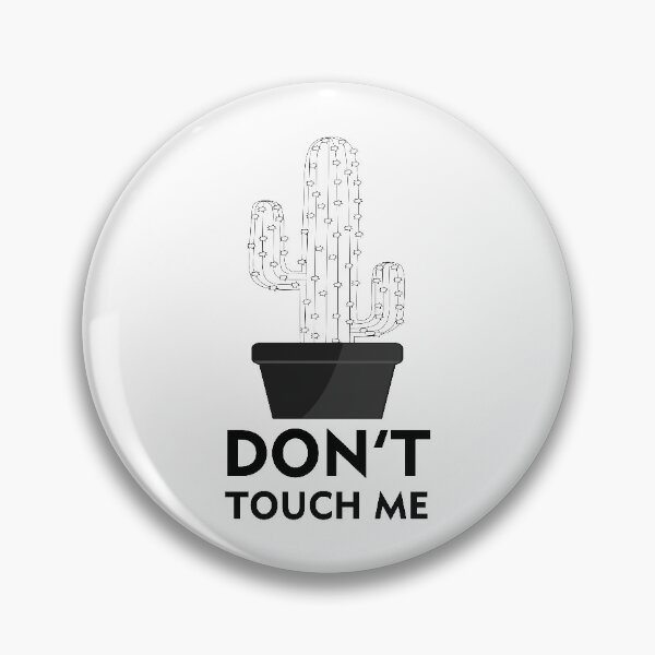 Aperçu de l'œuvre Ne me touchez pas - meme avec design créée et vendue par bluehatgraphics.