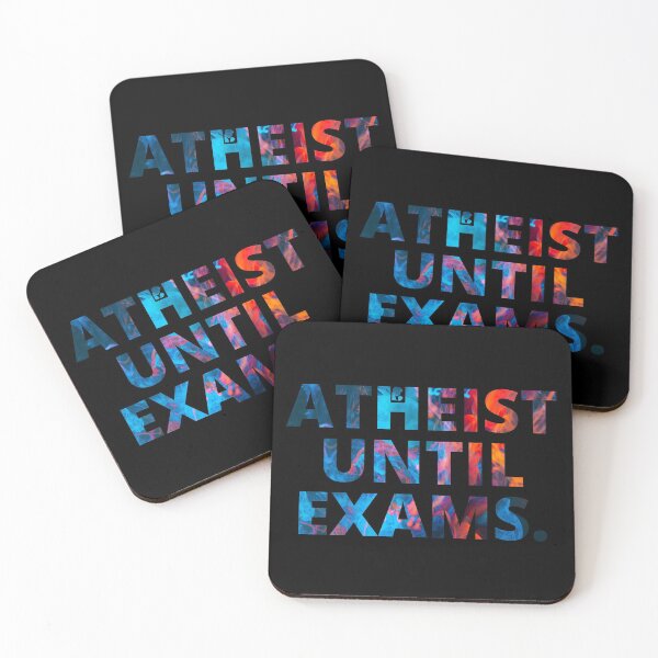 Item preview, Atheist Until Exams - Sarcastic t-shirt Colorful designed and sold by Creative Life.