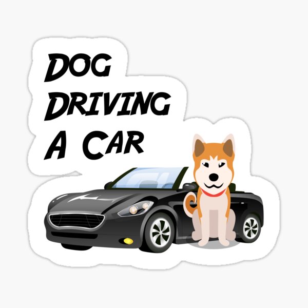 Item preview, Dog Driving A Car designed and sold by JLCableStudio.
