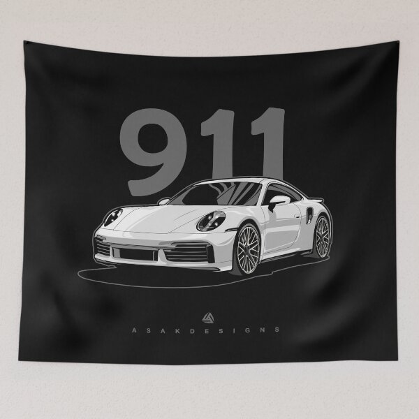 Item preview, 911 turbo illustration graphics designed and sold by Rocket Shock.