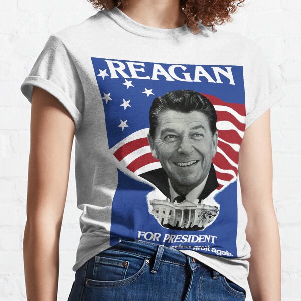 Vintage Ronald Reagan 1980 Campaign Poster - Make America Great Again Classic T-Shirt