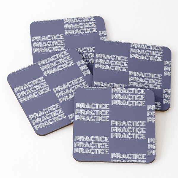 Item preview, White Practice Practice Practice designed and sold by helpingyoushine.