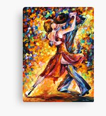 Im Rhythmus von Tango - Leonid Afremov Leinwanddruck