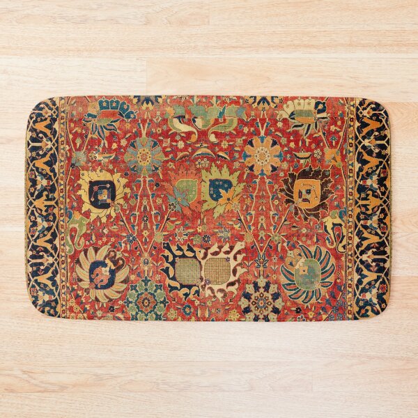 Item preview, 17th Century Isfahan or Kerman Persian Rug Print designed and sold by Vicky Brago-Mitchell®.