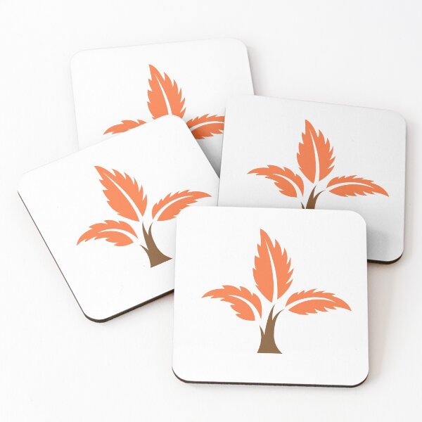 Item preview, fever tree autum coasters - fever tree summer Sticker designed and sold by juracity.
