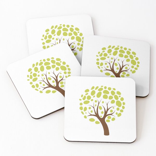 Item preview, fever tree bonsia tree coasters - fever tree summer Sticker designed and sold by juracity.