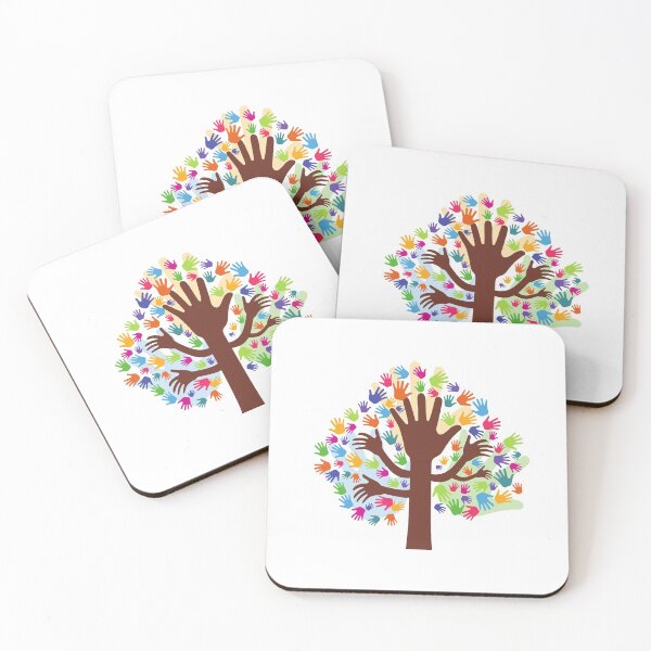 Item preview, fever tree hands painting coasters designed and sold by juracity.