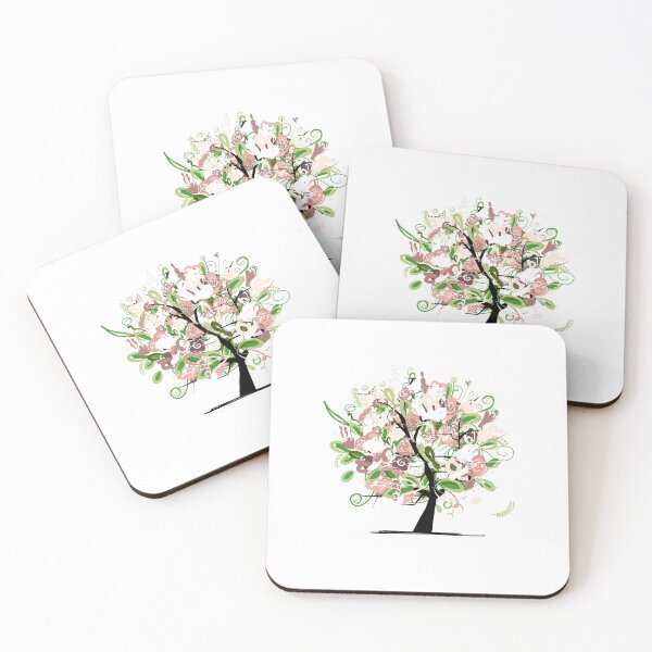 Item preview, fever tree autum tree coasters designed and sold by juracity.