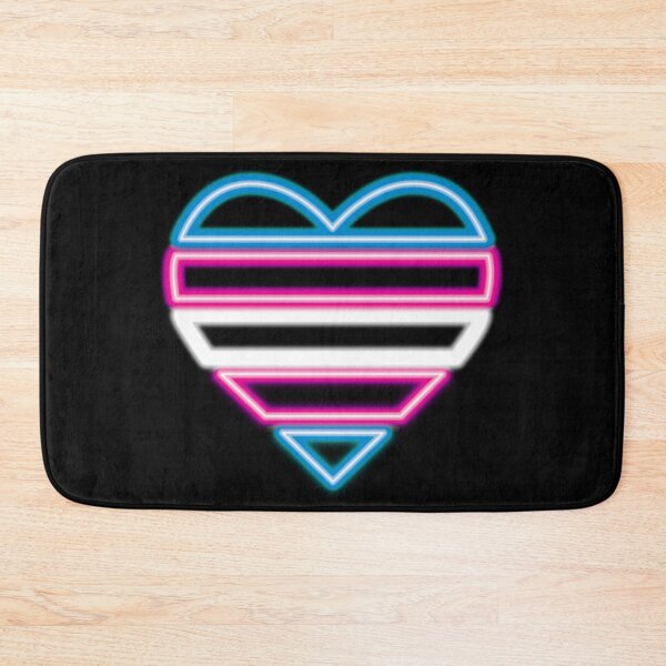 Artikelvorschau, Cyberpunk Neon Trans Flag Herz entworfen und verkauft von CynderMizuki.