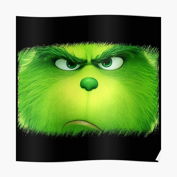 Grinch Face Poster