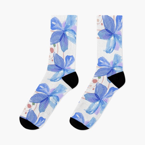 Item preview, Blue flowers  designed and sold by ArtbySheetal.