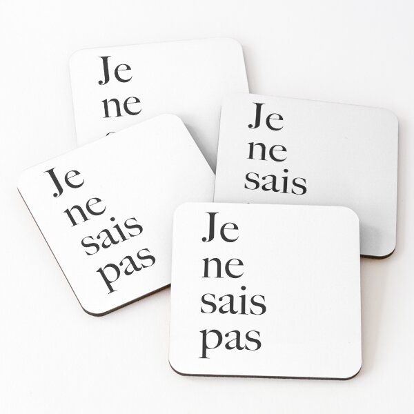 Item preview, Je ne sais pas black designed and sold by Melissa DuBow.