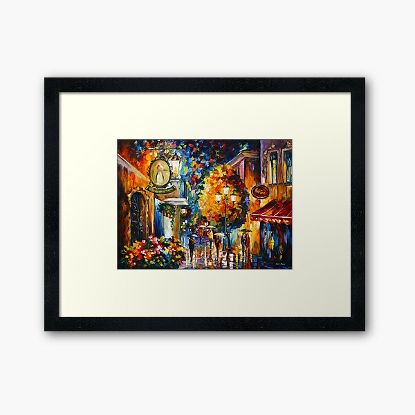 Item preview, CAFE IN THE OLD CITY - Leonid Afremov designed and sold by Leonid Afremov.
