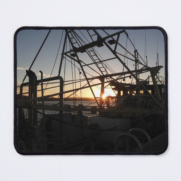 Item preview, Fishing trawler silhouetted against the sunset at Venus Bay designed and sold by indiafrankk.