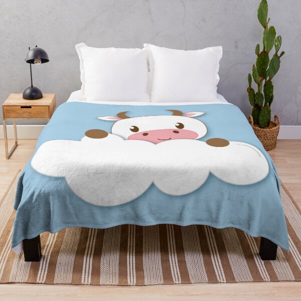 Item preview, Cute Cow on a Cloud designed and sold by ZennicDesigns.