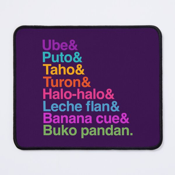 Item preview, FILIPINO PINOY DESSERTS COLORFUL BACKPRINT designed and sold by aydapadi.