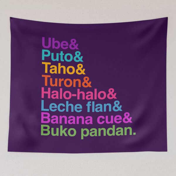 Item preview, FILIPINO PINOY DESSERTS COLORFUL BACKPRINT designed and sold by aydapadi.