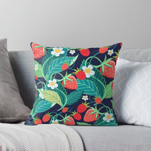 Item preview, Strawberries and berries on a dark designed and sold by VickyCloset.