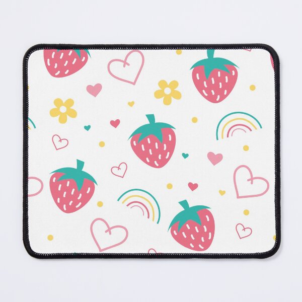 Item preview, Strawberries love with flowers and rainbow designed and sold by VickyCloset.