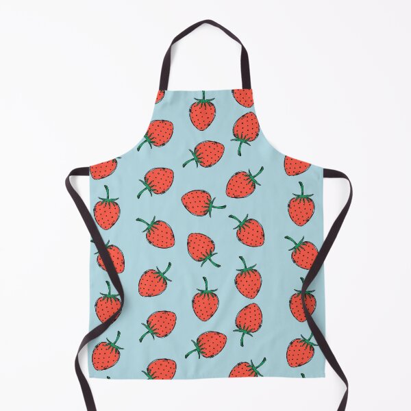 Item preview, Drawing of strawberry on blue designed and sold by VickyCloset.
